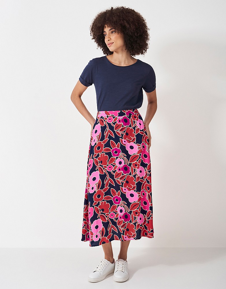 Amber Printed Midi Skirt