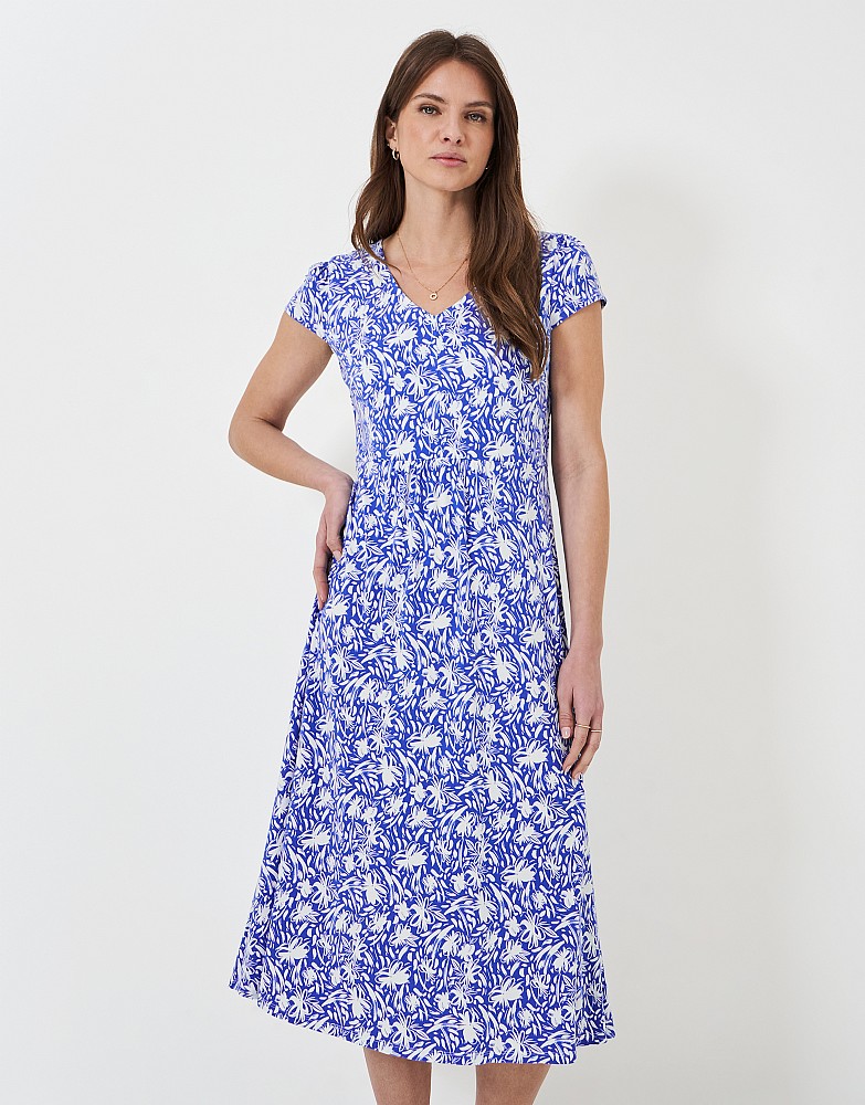 Mel Short Sleeve Printed Jersey Dress