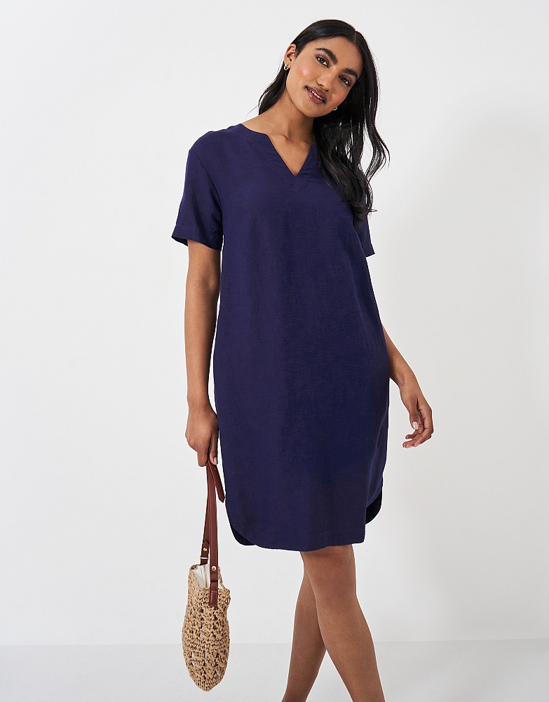 Lea Linen Blend Shift Dress