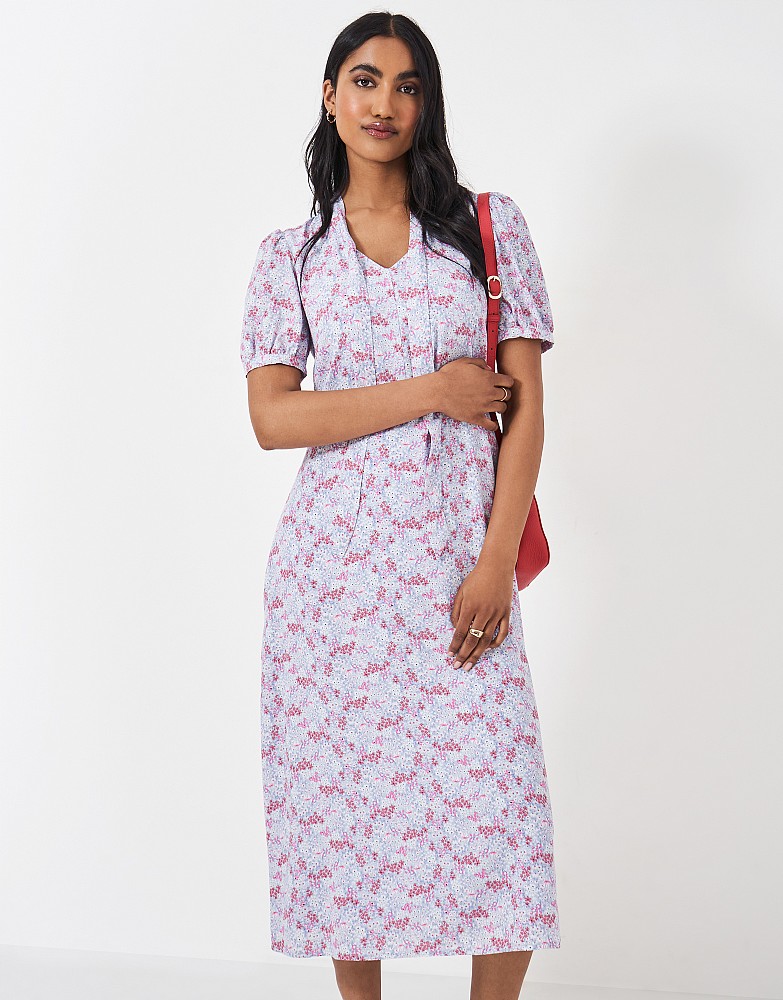 Laurie Tie Neck Tea Dress