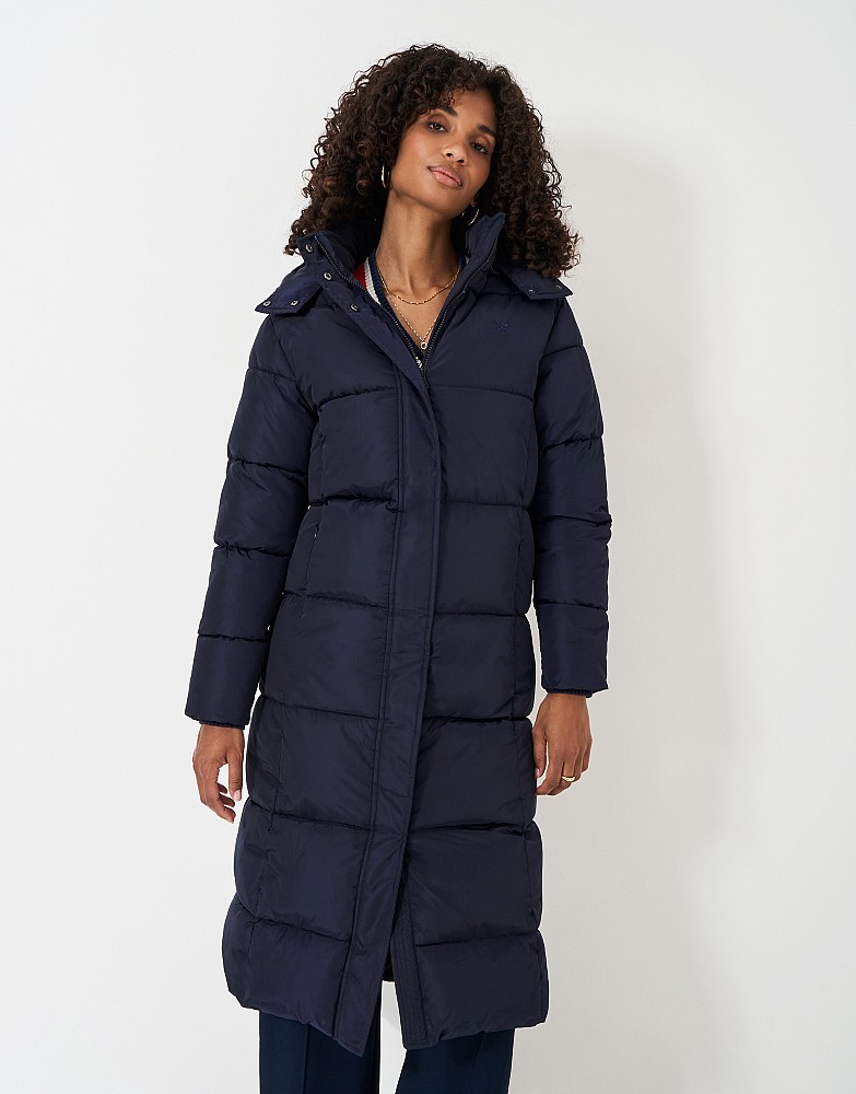 Mid weight long puffer best sale