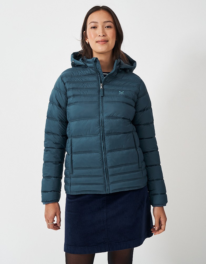 Teal padded jacket online