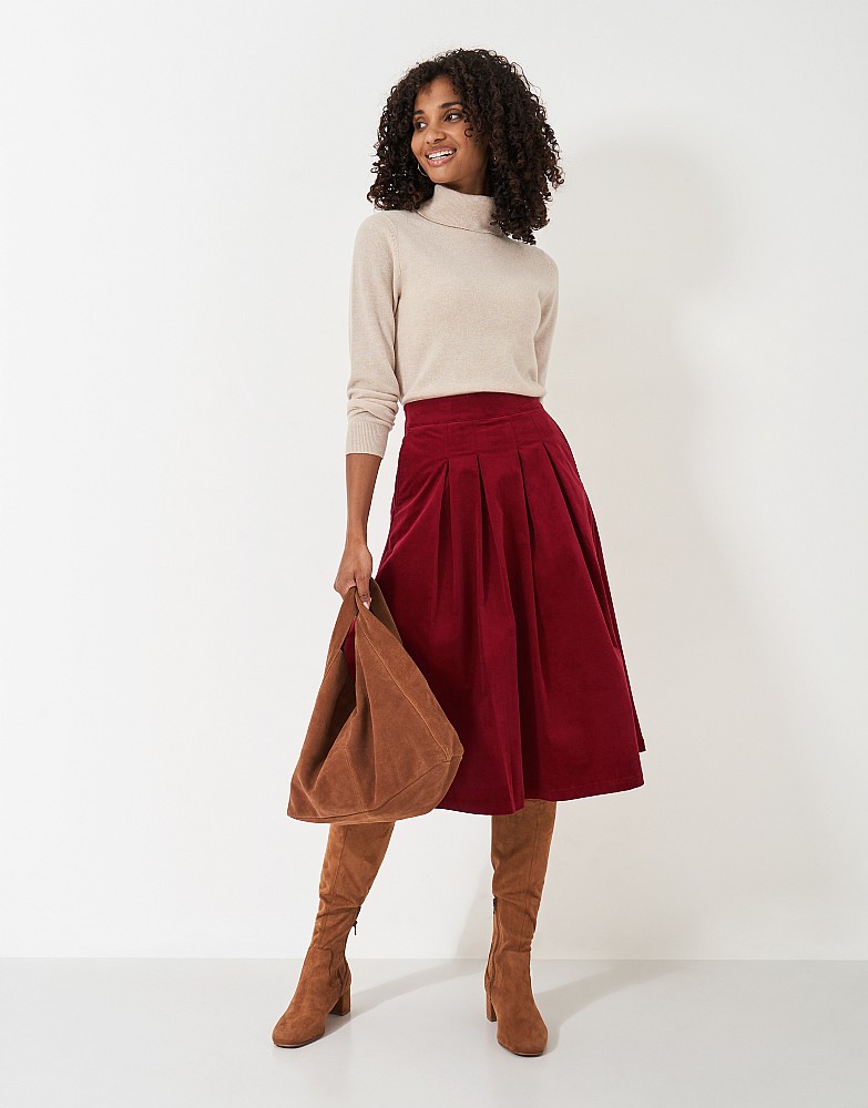 Cord midi skirt uk hotsell