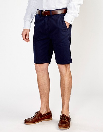 Men's Vintage Bermuda Short in Dark Navy from Crew Clothing