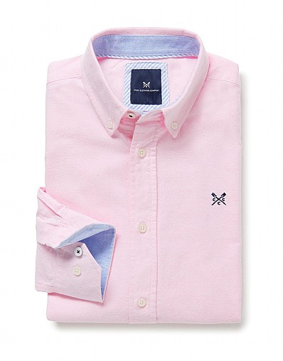 Men's Oxford Classic Fit Shirt in Classic Pink from Crew Clothing