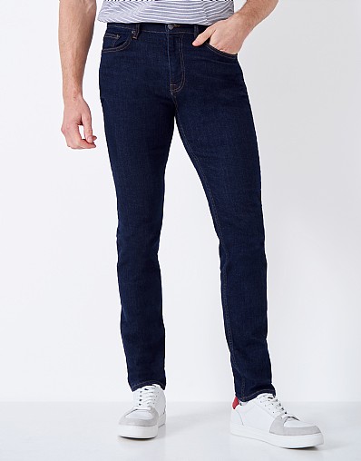 Men's Spencer Slim Leg Jean in Dark Vintage Wash from Crew Clothing Company