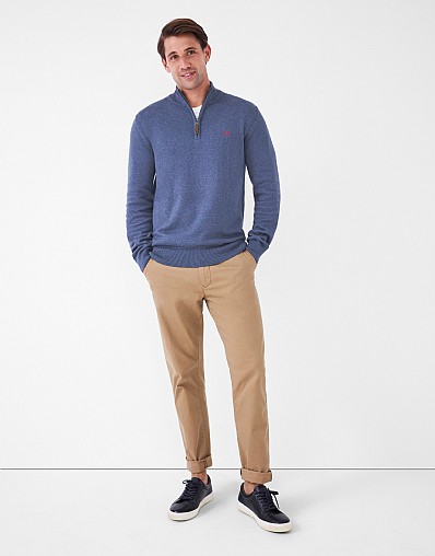 Men's Merino Cashmere V Neck Jumper from Crew Clothing Company