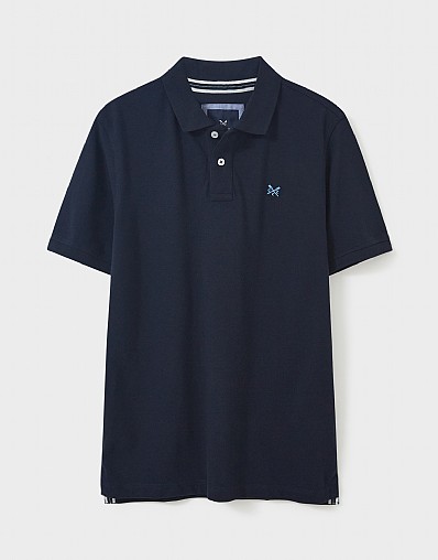 Men's Navy Ocean Polo Shirt from Crew Clothing Company