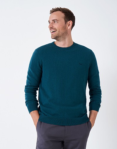 Men's Merino Cashmere Crew Neck Jumper from Crew Clothing Company