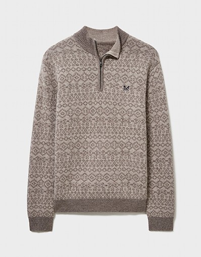 Half zip 2024 christmas jumper