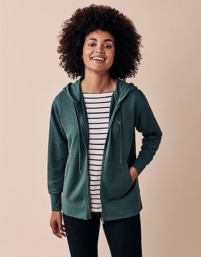 Women's Zip Through Lightweight Loopback Hoody from Crew Clothing