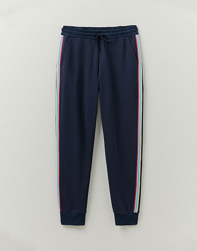 SIDE STRIPE JOGGER PANTS - Navy blue