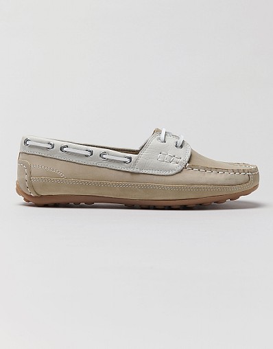 White slip on boat 2024 shoes