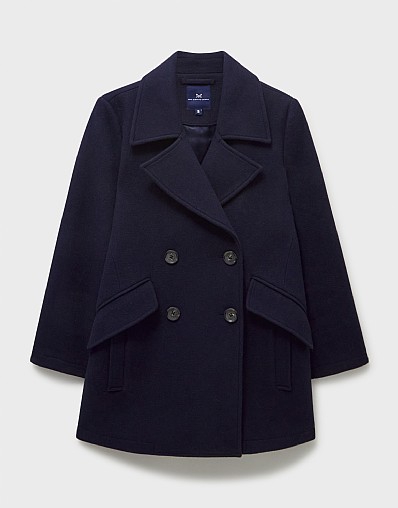 Alorna Wool Blend Double Breasted Blue good Women's Pea coat M